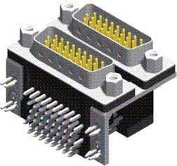 Dual Port D-SUB Cruachta Ard-dlúis