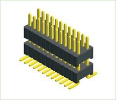 0.8mm PIN Ceanntásc Déshraith Plaisteach Dúbailte SMT PHAM02