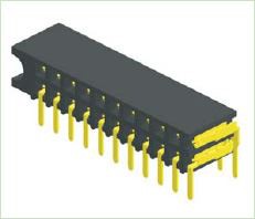 2.54mm Ceanntásc Mná Iontráil Taobh Uillinn DéshraithH:5.9